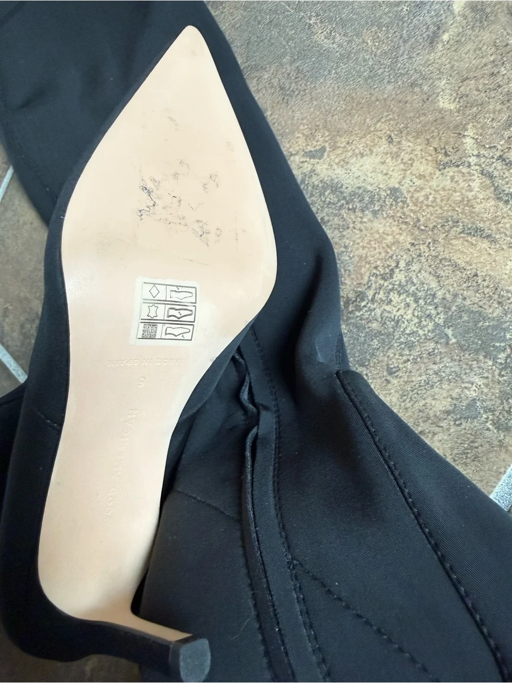 Good American Knee High Boots Size 6
